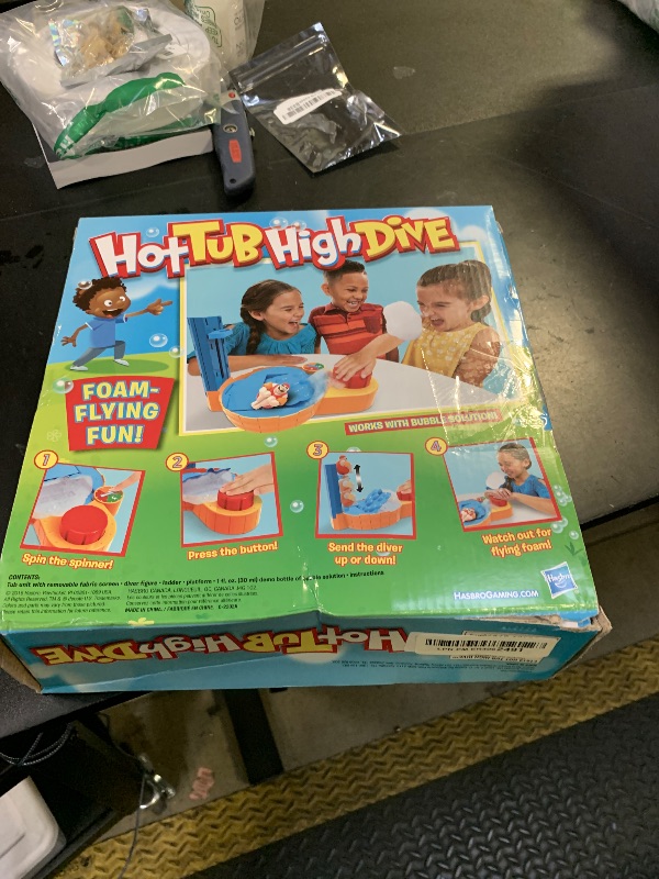 Photo 1 of Hasbro Gaming Hot Tub High Dive Game with Bubbles for Kids Board Game for Boys and Girls Ages 4 and Up