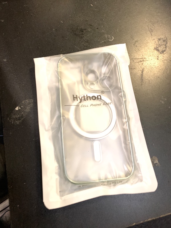 Photo 1 of Hython Magnetic Clear for iPhone 14 Pro Case with Camera Lens Protector [Compatible with MagSafe] Luxury Plating Edge Slim Soft TPU Cover Protective Phone Case for iPhone 14 Pro 6.1", Matte Mint