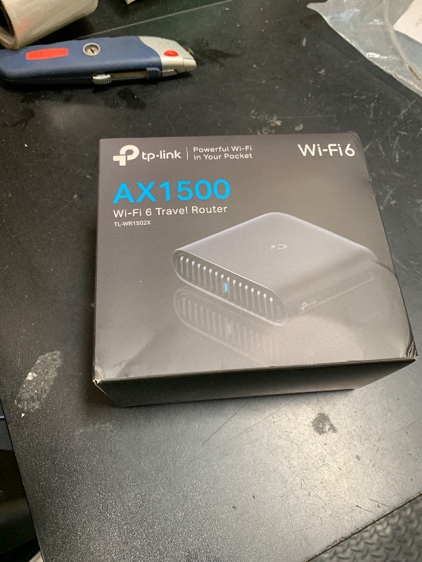 Photo 1 of TP-Link Ultra-Portable Wi-Fi 6 AX1500 Travel Router TL-WR1502X | Easy Public WiFi Sharing | Hotel/RV/Travel Approved | Phone WiFi Tether | USB C Powered | Multi-Mode | Tether App | Durable Design