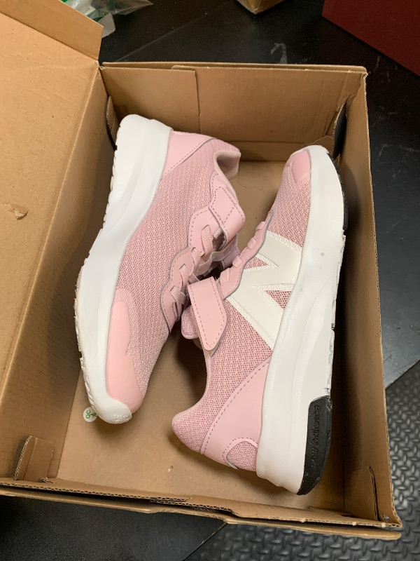 Photo 1 of New Balance DynaSoft 578 V1 Hook and Loop Running Shoe, Rose Sugar/White, 1 US Unisex Little Kid