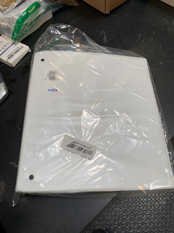 Photo 1 of Avery Heavy-Duty View 3 Ring Binder, 1" One Touch EZD Rings, 275-Sheet Capacity, 1.4 Inch Wide Spine, Great for Home, School Supplies, Office, or Organization Needs, 1 White Binder (79199)