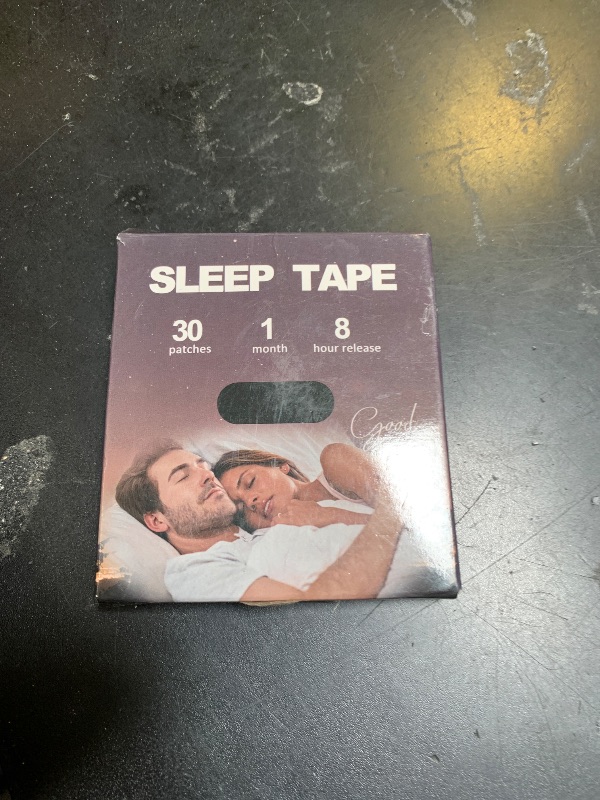 Photo 1 of Premium Black Mouth Tape for Sleeping 30 Pack Hypoallergenic Painless Removal, Gentle On Skin, Comfort Sleep Tape