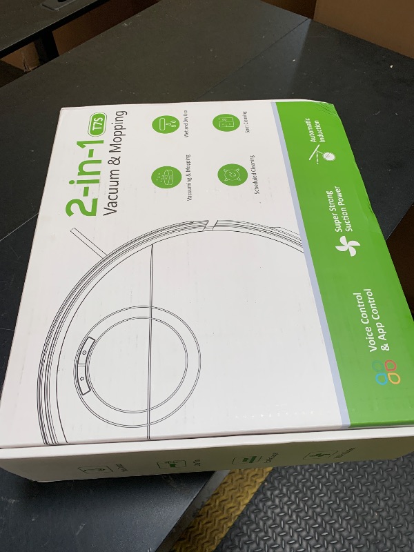 Photo 1 of Robot Vacuum and Mop Combo, Robotic Vacuum Cleaner 2 in 1 Vacuuming Mopping with Schedule, Wi-Fi/App/Remote, Max Suction 2000Pa, Self-Charging, Slim, Ideal for Hard Floor, Pet Hair, Low-Pile Carpet