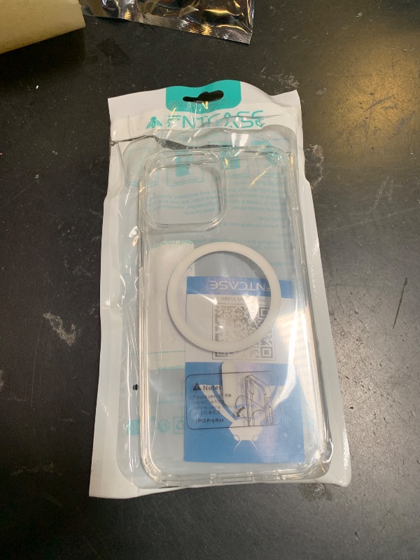 Photo 1 of FNTCASE for iPhone 13 Pro-Max Case: Strong Magnetic Anti-Yellowing Slim Clear Case | Military Grade Protective & Shockproof Drop Protection Thin Transparent Phone Cover(Clear)