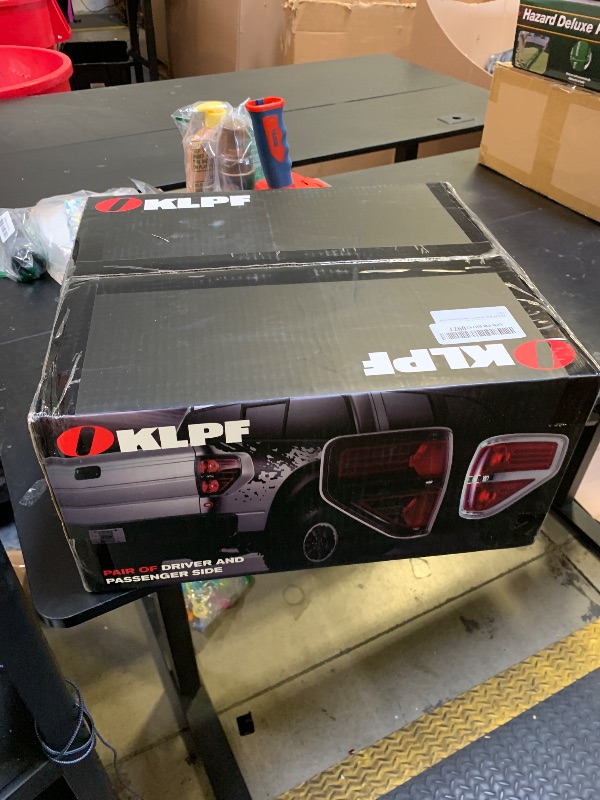 Photo 1 of OKLPF Rear Brake Tail Lights Compatible With 2009 2010 2011 2012 2013 2014 Ford F150 F-150,Replace Silver Taillights Assembly Red Chrome Tail Lights,Not Included Bulbs,Driver and Passenger Side