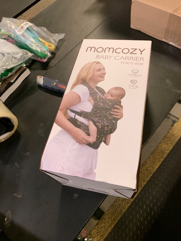 Photo 1 of Momcozy Baby Carrier - Ergonomic, Cozy and Lightweight Carrier for 7-44lbs, Effortless to Put On, Ideal for Hands-Free Parenting, Enhanced Lumbar Support, Purehug for Infant to Toddler, Black