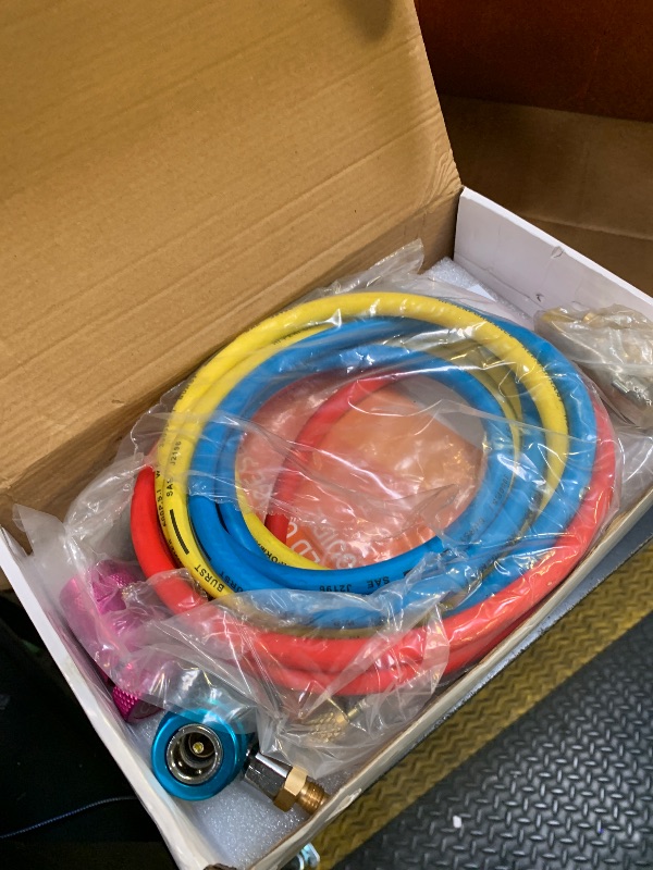 Photo 1 of BACOENG R1234yf AC Vacuum Pump and Gauge Set, 4 CFM HVAC Vacuum Pump with Leak Detector for R1234yf Refrigerant, with Can Tap and Quick Couplers