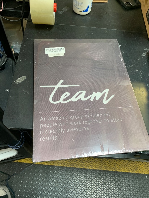 Photo 1 of BIWSHA Team Definition Wall Art,Teamwork Office Gifts for Employees Coworkers,Inspirational Wall Print for Office,Positive Canvas Wall Art for Office Decor 11x14Inch
