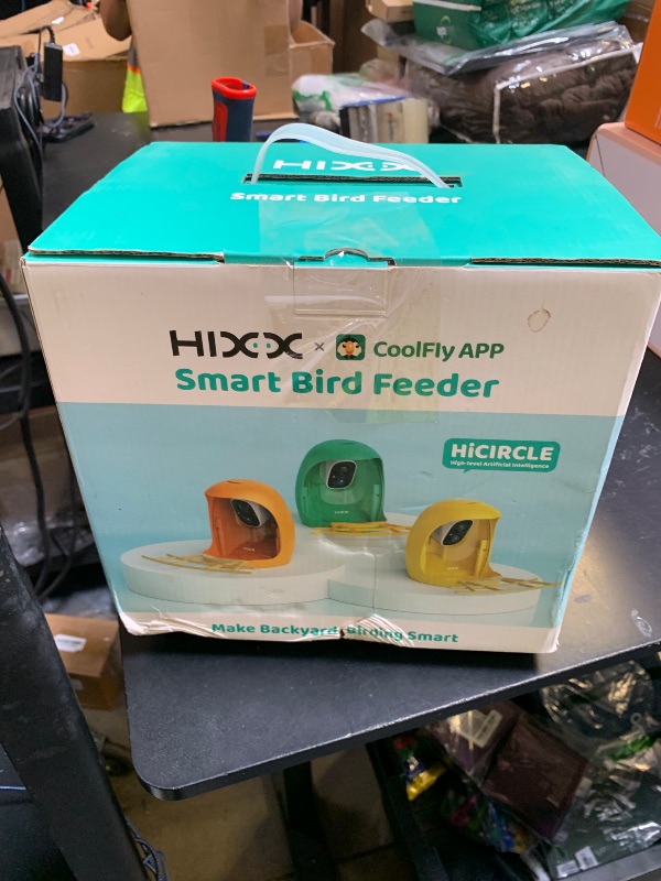 Photo 1 of HIXX Smart Bird Feeder with Camera, Lifetime Free AI Identify Birds & Auto Capture, 2K HD Live Camera Birdwatching with Color Night Vision for Bird Lovers Gifts (Green)