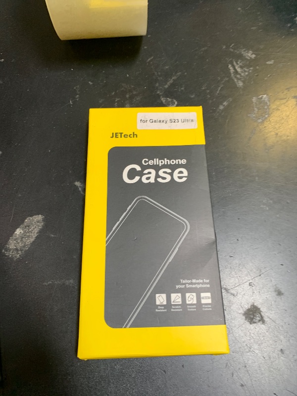 Photo 1 of JETech Case for Samsung Galaxy S23 Ultra 5G 6.8-Inch, Non-Yellowing Shockproof Bumper Protective Phone Cover, Anti-Scratch Hard PC Back (Clear)
