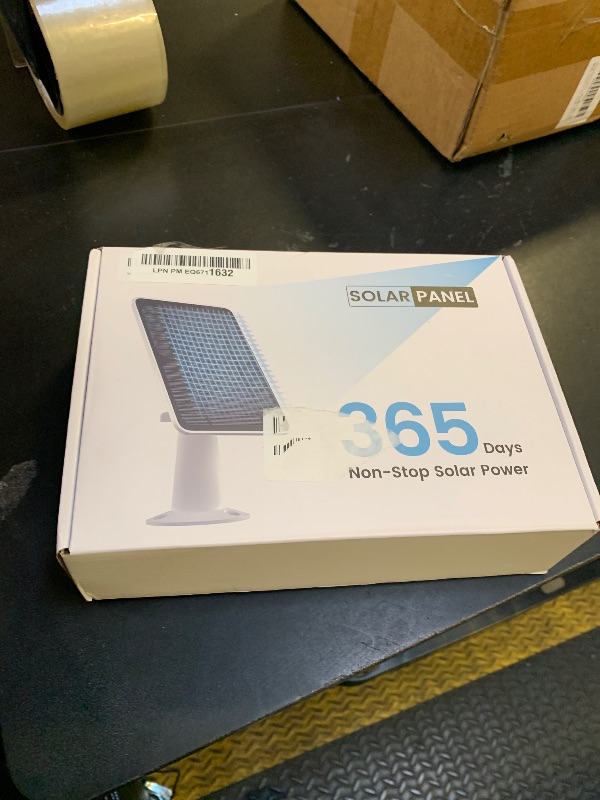 Photo 1 of Solar Panel for Security Camera, 5W USB Solar Panel for DC 5V Security Camera, Micro USB & USB-C Port Solar Panel, IP65 Waterproof Solar Charger for Camera,360° Adjustable Mounting 13ft Cable, 1 Pack