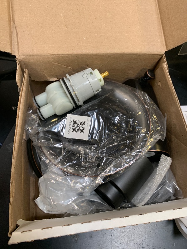 Photo 1 of Delta Windemere 14 Series Bathtub and Shower Faucet Set, Oil Rubbed Bronze Shower Head and Handle Set, Valve Trim Kit, Oil Rubbed Bronze BT14496-OB (Valve Not Included)