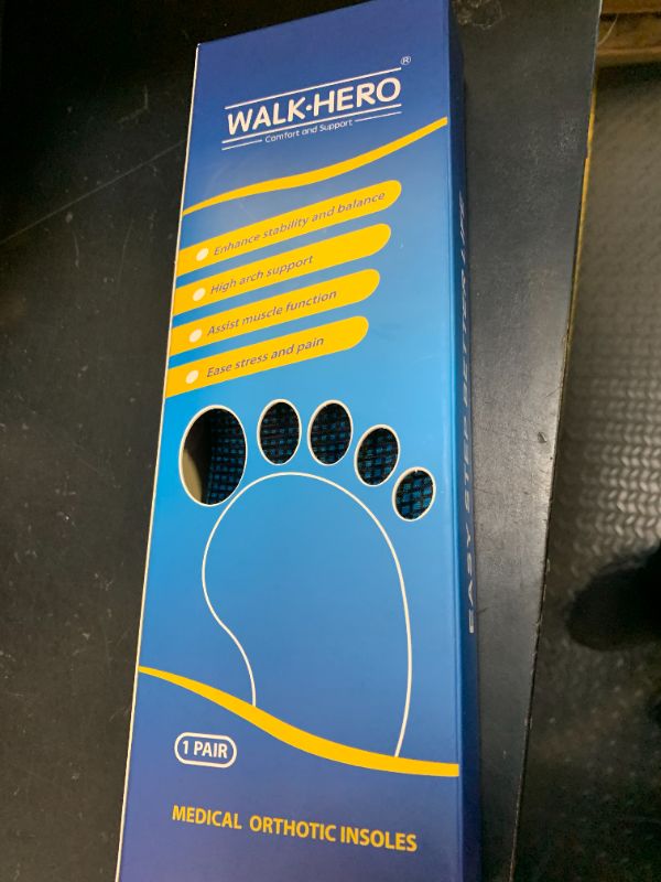 Photo 1 of Inserts Relieve Plantar Fasciitis - Flat Feet Insoles Arch Supports, Orthotic Insoles for Foot Pain Arch Pain Reduce Muscle Fatigue Absorb Shock (Mens 6-6 1/2 | Womens 8-8 1/2)