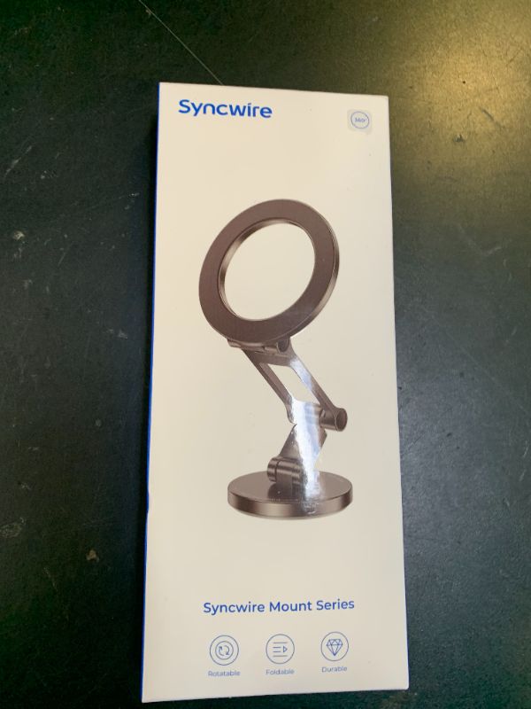 Photo 1 of Syncwire Fits MagSafe Car Mount for Car Dash&Tesla Screen[All-Metal] Magnetic Phone Holder, [Flexible Three-axis]360° Rotation Car Mount Strong Magnets Car Phone Holder for iPhone 16 15 14 13 Pro Max