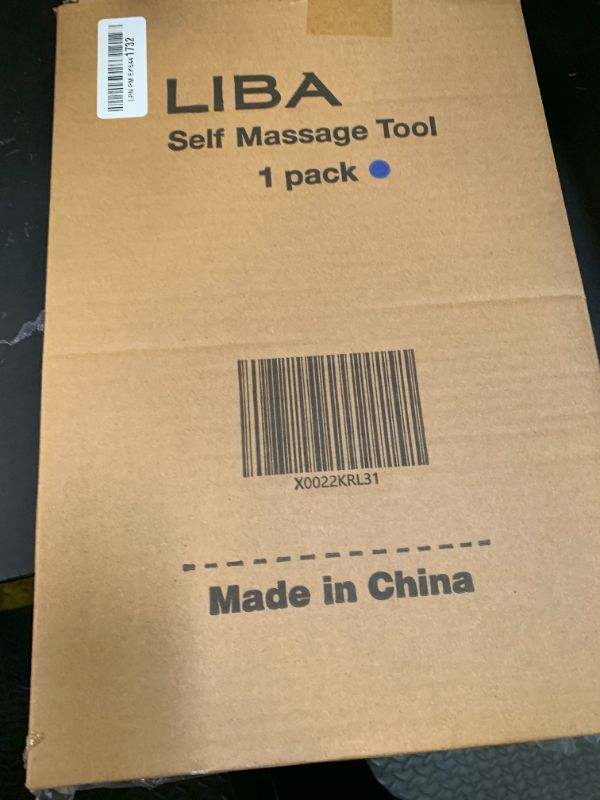 Photo 1 of LiBa Back and Neck Massager - Trigger Point Massage Tools for Pain Relief and Manual Massage Hook Therapy Handheld Back Neck Shoulder Massager Blue - Gift for Women & Men