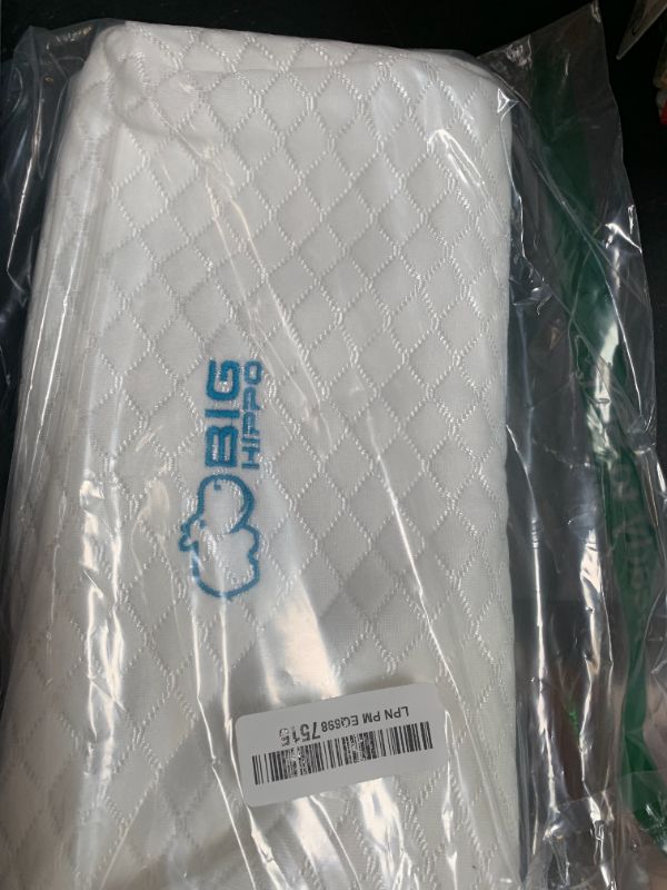 Photo 1 of Big Hippo Wedge Pillow Memory Foam Wedge Pillow Cushion, 14.1 x 14.1 x 2.75 inches