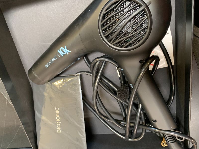 Photo 1 of Bio Ionic 10X UltraLight Speed Hair Dryer, Blow Dryer with Adjustable Heat & Speed, Professional Hair Styling Tool for Fast, Frizz-Free Hairstyles, 1800W EcoDrive Brushless Motor