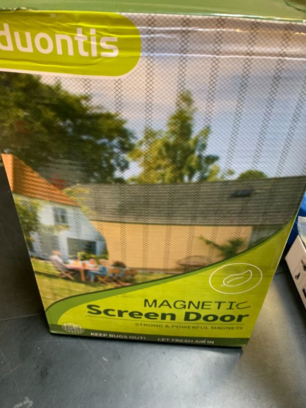 Photo 1 of Magnetic Screen Door- Fit for Door Size:36x80 Inch, Screen Itself Size:38"x82", Hands Free Mesh Partition,Heavy Duty Screen Door Mesh Curtain Keeps Bugs Out, Frame Hook & Loop, Pet and Kid Friendly