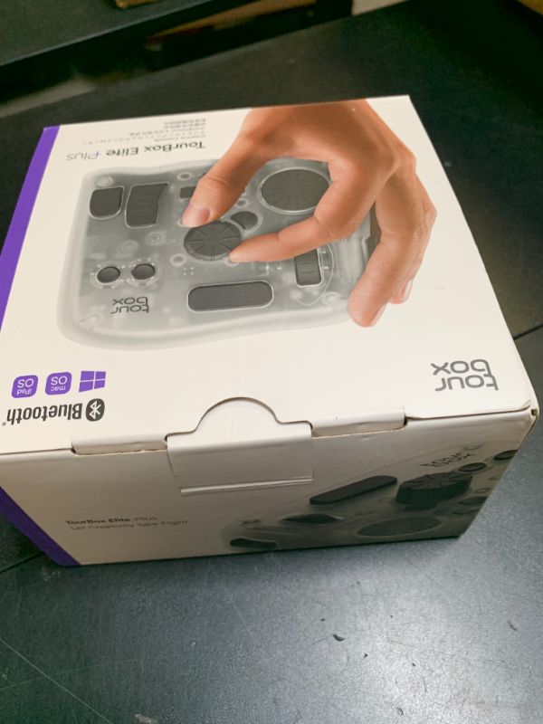 Photo 1 of TourBox Elite Plus - iPad Drawing Bluetooth Controller for Video Photo Editing, DaVinci Resolve Speed Editor Procreate Keyboard for Photoshop Lightroom Premiere FCPX, Programmable Creative Console