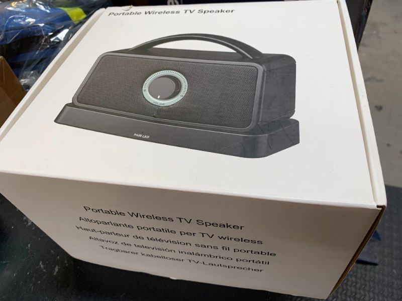 Photo 1 of ClaspVital 5.8Ghz Wireless Speakers for TV, 30-hrs Playtime, Portable TV Speakers for Hard of Hearing Seniors, 50 ft Range Compatible with HDMI, Opt, AUX, USB, Coax Port (Cables Included)