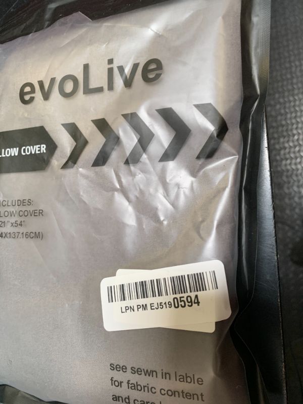 Photo 1 of EVOLIVE Ultra Soft Microfiber Body Pillow Cover/Pillowcases 21"x54" with Hidden Zipper Closure (21"x54" Body Pillow Cover, Charcoal Grey)