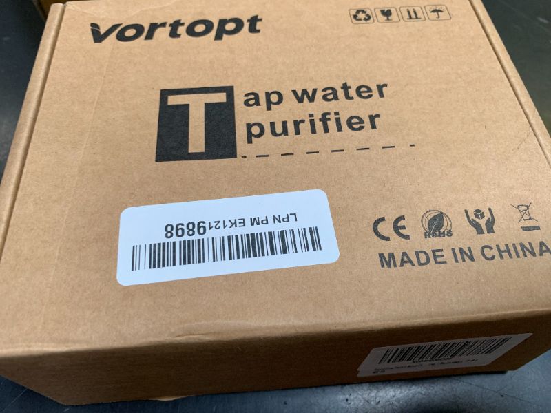 Photo 1 of VORTOPT Advanced Sink Faucet Filter, NSF Certified Faucet Installation System, 400 Gallon Capacity, Can Reduce 99% Chlorine and Odors, with 1 Water Filter?T1-White?