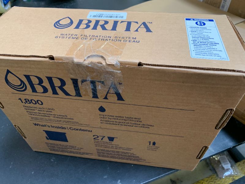 Photo 1 of Brita Water Dispenser, UltraMax Elite Filter, Removes 99% of Lead, Includes 1 Filter, 27-Cup Capacity, Black