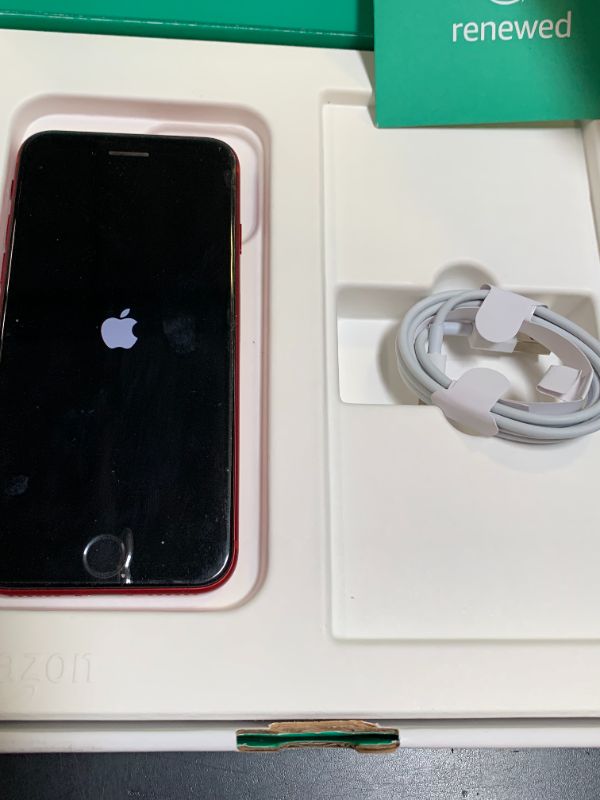 Photo 1 of Apple iPhone SE (2nd Generation), 64GB, Red, Unlocked (Renewed Premium)