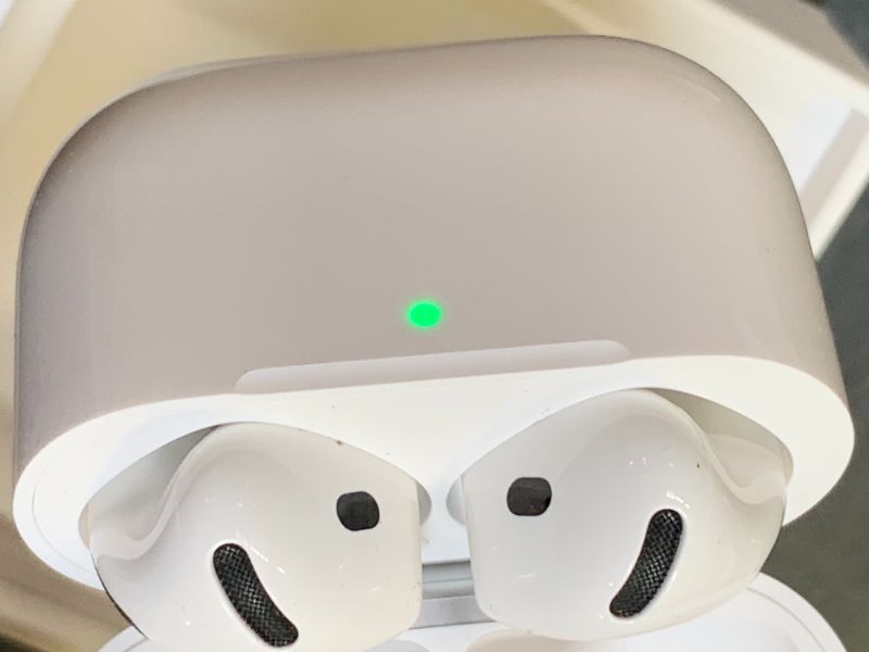 Photo 1 of Apple AirPods 4 Wireless Earbuds, Bluetooth Headphones, with Active Noise Cancellation, Adaptive Audio, Transparency Mode, Personalized Spatial Audio, USB-C Charging Case, Wireless Charging, H2 Chip