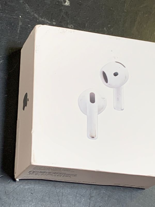 Photo 1 of Apple AirPods 4 Wireless Earbuds, Bluetooth Headphones, with Active Noise Cancellation, Adaptive Audio, Transparency Mode, Personalized Spatial Audio, USB-C Charging Case, Wireless Charging, H2 Chip