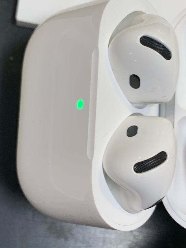 Photo 1 of Apple AirPods 4 Wireless Earbuds, Bluetooth Headphones, with Active Noise Cancellation, Adaptive Audio, Transparency Mode, Personalized Spatial Audio, USB-C Charging Case, Wireless Charging, H2 Chip