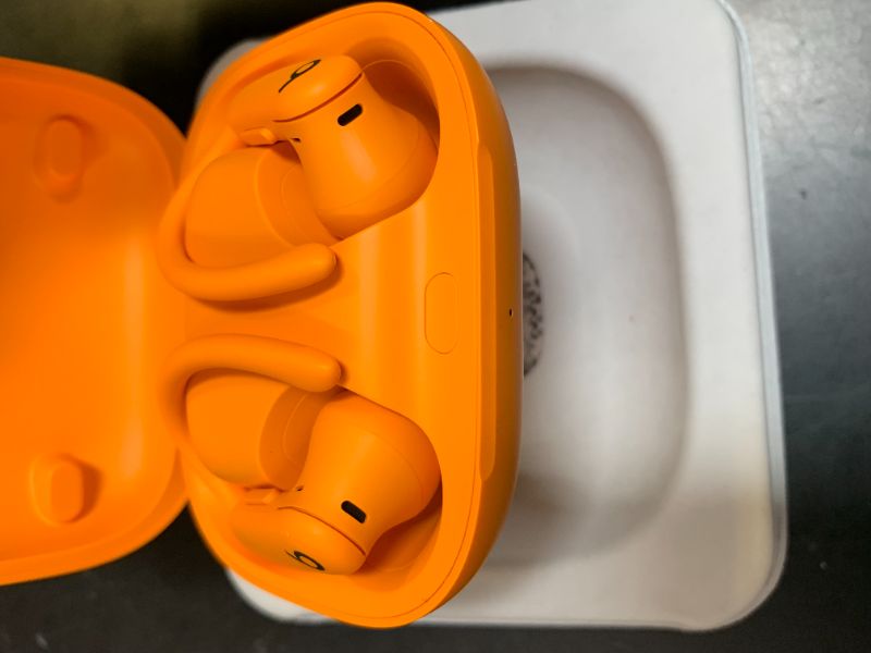 Photo 1 of Beats Powerbeats Pro 2 Wireless Bluetooth Earbuds - Noise Cancelling, Heart Rate Monitor, IPX4, Up to 45H Battery & Charging Case, Works with Apple & Android - Electric Orange
