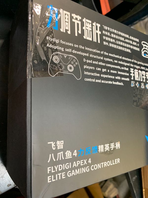 Photo 1 of FLYDIGI APEX 4 Wireless PC Controller Forceflex Joystick Forceadapt Trigger 1000Hz Report Rate Full-Color LCD Display 1500mAh Battery Stereo Vibration PC/Switch/Switch2/TV/Android/Laptop