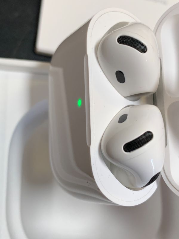 Photo 1 of Apple AirPods 4 Wireless Earbuds, Bluetooth Headphones, with Active Noise Cancellation, Adaptive Audio, Transparency Mode, Personalized Spatial Audio, USB-C Charging Case, Wireless Charging, H2 Chip