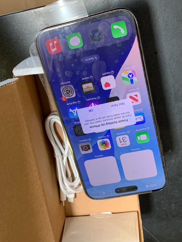 Photo 1 of Apple iPhone 15 Pro Max, 256GB, Black Titanium - Unlocked (Renewed)