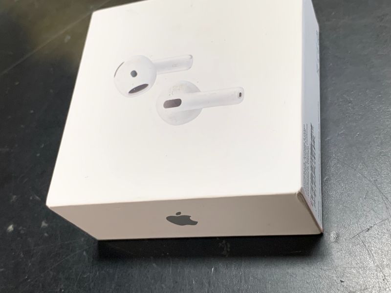 Photo 1 of Apple AirPods 4 Wireless Earbuds, Bluetooth Headphones, with Active Noise Cancellation, Adaptive Audio, Transparency Mode, Personalized Spatial Audio, USB-C Charging Case, Wireless Charging, H2 Chip