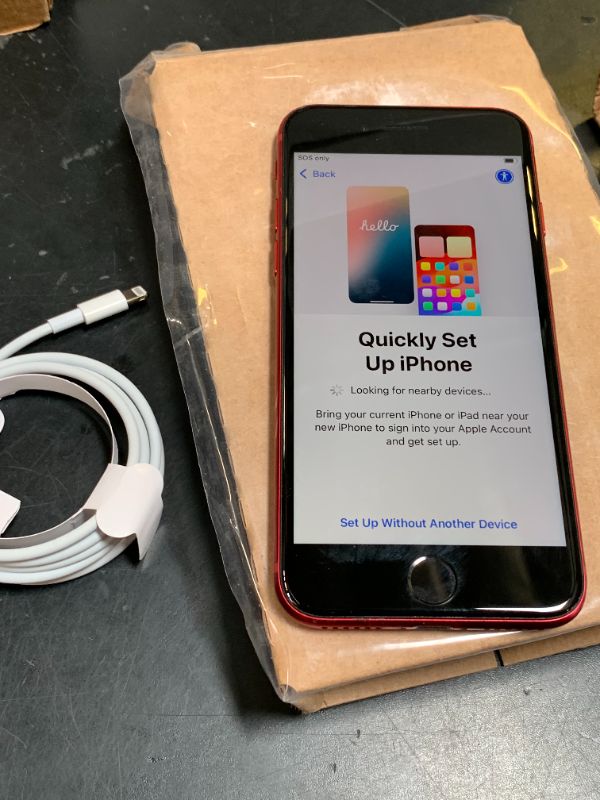 Photo 1 of Apple iPhone SE 3rd Gen, 128GB, RED - Unlocked (Renewed)