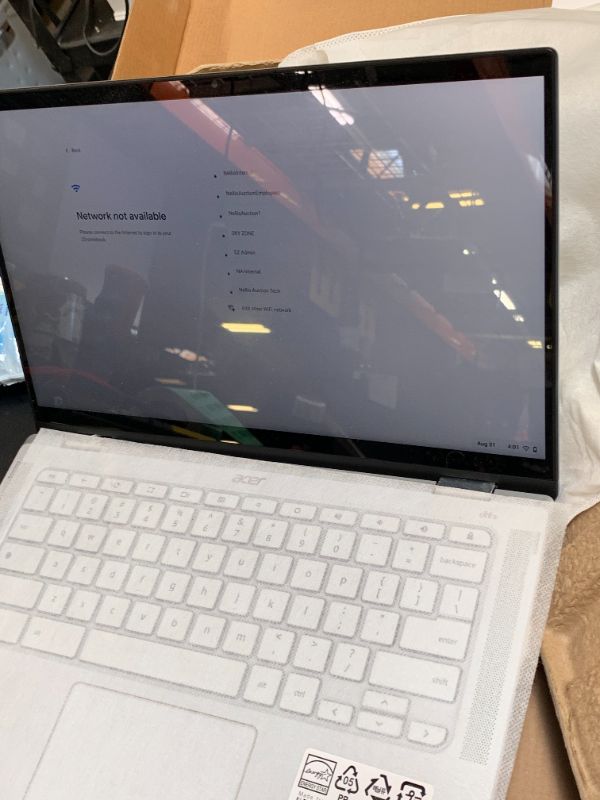 Photo 1 of Acer Chromebook Enterprise Spin 514 Convertible Laptop | Intel Core i3-1110G4 | 14" FHD IPS Touch Gorilla Glass | 8GB LPDDR4X | 128GB SSD | Wi-Fi 6 | Backlit Keyboard | Chrome OS | CP514-2H-39R7