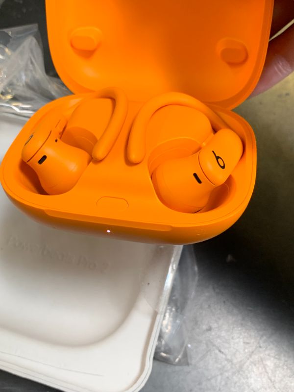 Photo 1 of Beats Powerbeats Pro 2 Wireless Bluetooth Earbuds - Noise Cancelling, Heart Rate Monitor, IPX4, Up to 45H Battery & Charging Case, Works with Apple & Android - Electric Orange