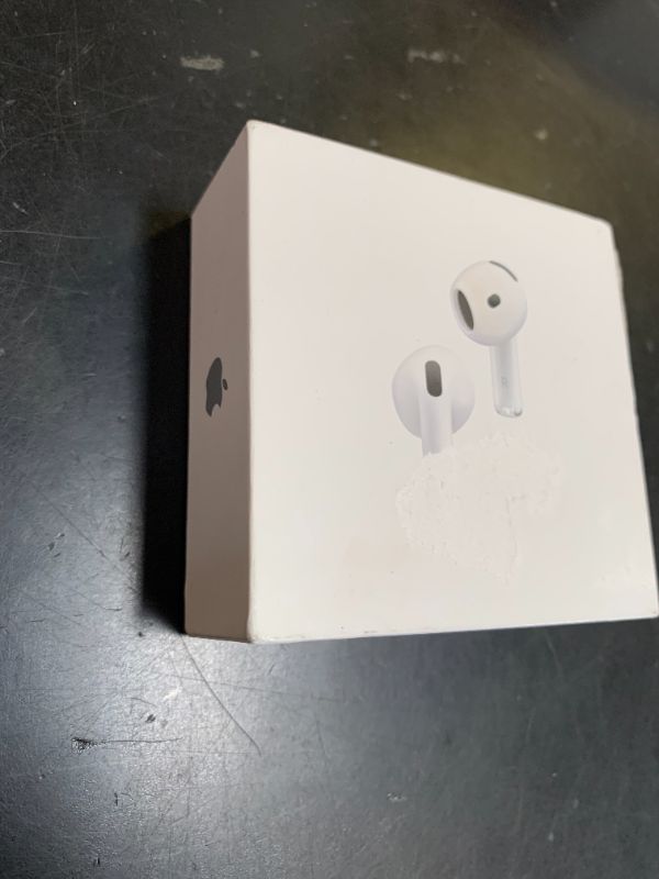 Photo 1 of Apple AirPods 4 Wireless Earbuds, Bluetooth Headphones, with Active Noise Cancellation, Adaptive Audio, Transparency Mode, Personalized Spatial Audio, USB-C Charging Case, Wireless Charging, H2 Chip