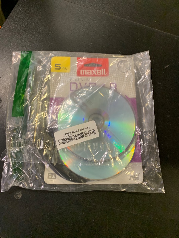 Photo 1 of Maxell – 639031, Platinum DVD+R - High Capacity Write-Once Discs for Videos & Digital Storage - 4.7GB Storage with 16X Write Speed Up To 120 Min, Exceptional Archival Life – Pack 5