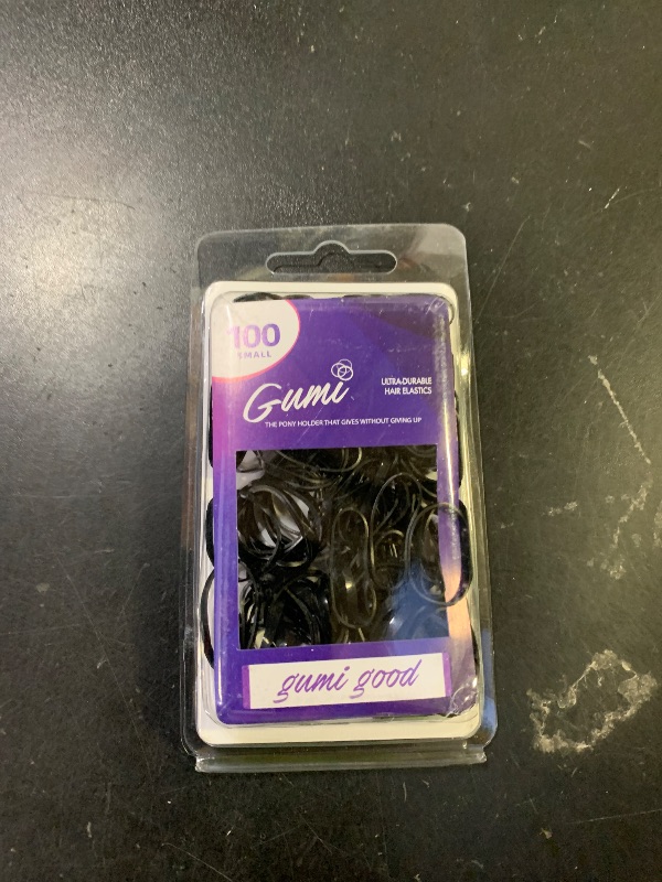 Photo 1 of Gumi good Hair Elastics - Ouchless No Damage Elastic Hair Bands (BLACK- Large)
