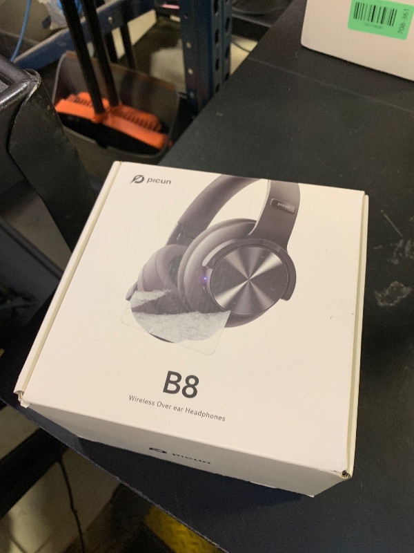 Photo 1 of Picun B8 Bluetooth Headphones, 120H Playtime Headphone Wireless Bluetooth with 3 EQ Modes, Low Latency, Hands-Free Calls, Over Ear Headphones for Travel Home Office Cellphone PC Black