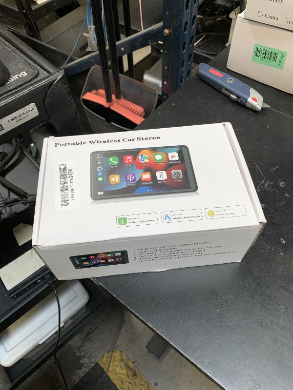 Photo 1 of 2025 Enhanced Carplay Screen for Car - 7" HD Portable Carplay & Android Auto with Bluetooth, HD Backup Camera, GPS Navigation, Siri, FM Radio, AUX, and Mirror Link – Compatible with All Vehicles