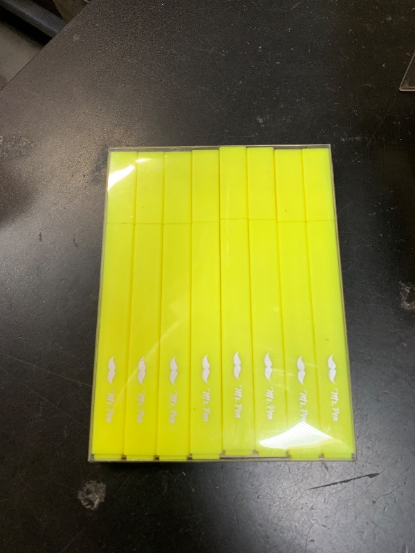 Photo 1 of Mr. Pen- Aesthetic Highlighters, 8 Pack, Yellow Highlighters Yellow, Chisel Tip, No Bleed