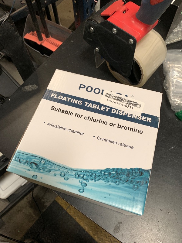 Photo 1 of POOLAZA Premium Quality Floating Chlorine Dispenser - Larger Capacity Pool Floater Compatible with Bromine & Chlorine