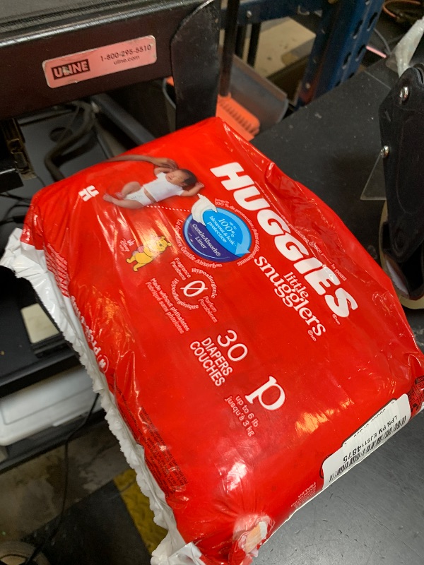 Photo 1 of Huggies Newborn Diapers, Little Snugglers Baby Diapers, Size Preemie (up to 6 lbs), 30 Count