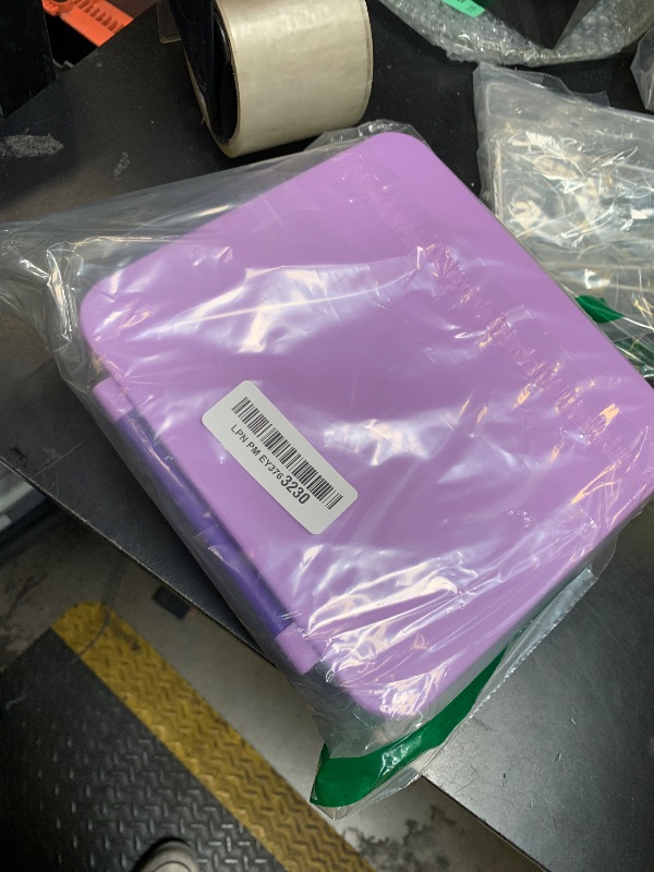 Photo 1 of Pawtong Bento Lunch Box with 8oz Soup Thermo, Kids Leakproof Lunch Food Containers with 4 Compartment, Kids Thermo Insulated Hot Food Jar for School, Trvael (Purple)