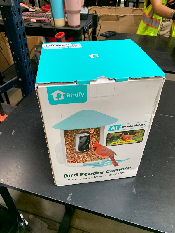 Photo 1 of NETVUE by Birdfy Smart Bird Feeder with Camera, Bird Watching Camera, Auto Capture Video & Motion Detection, 1080P Live Steam, Cardinal Feeder Outdoor Wireless, Ideal Present for Backyard Birder, Blue