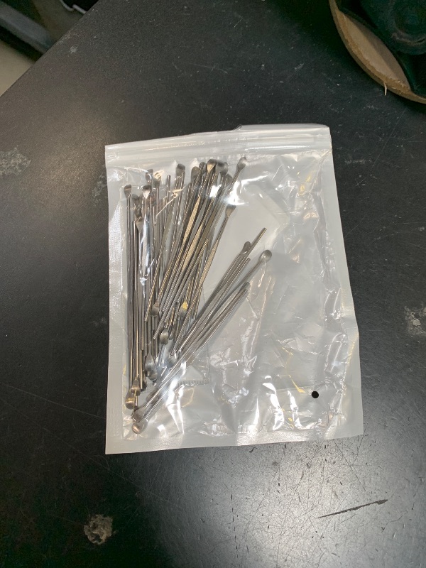 Photo 1 of BOHUIZ 50 Pcs Ear Spoon Metal Ear Cleaner Portable Metal Ear Pick Stainless Steel Ear Spoon Earwax Curette Ear Cleaner Tool for Adult